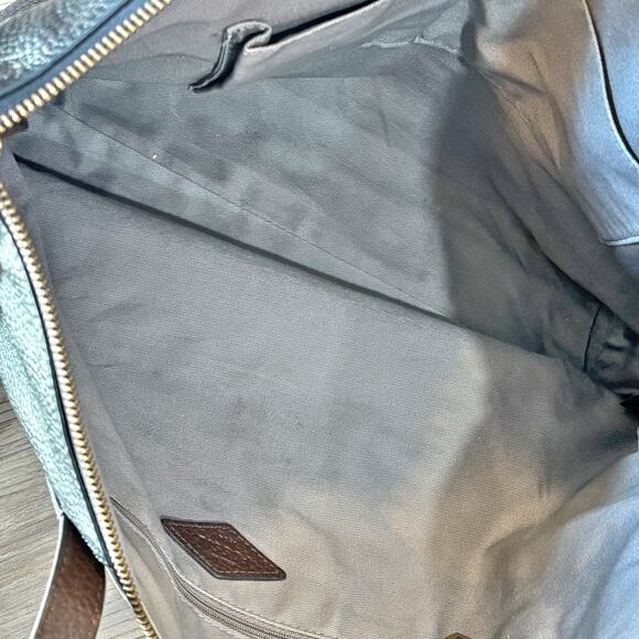 Fossil Jenna Color Block Pebbled Leather Shoulder Bag Tote - Picture 5 of 9